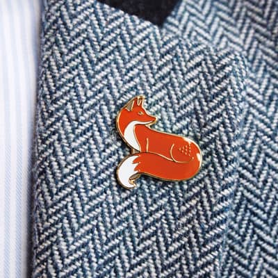 Quinn the Fox Enamel Pin