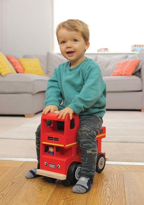 Quality wooden London bus ride on