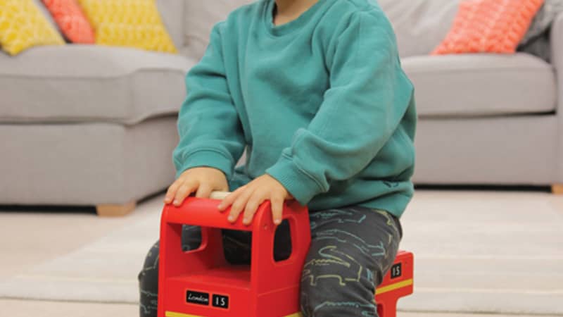 Quality wooden London bus ride on