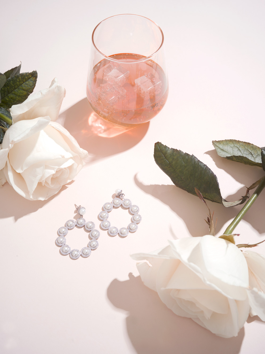 The Gatsby pearl hoops