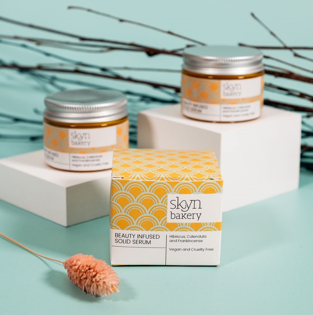 Image of a box of solid face serum