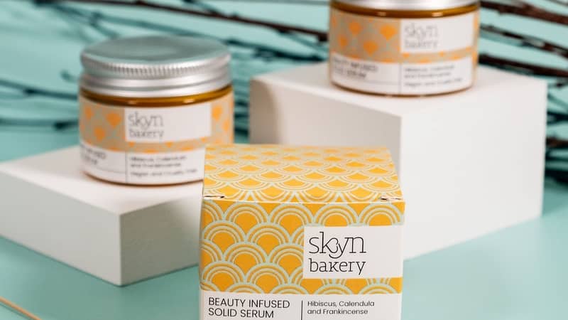 Image of a box of solid face serum