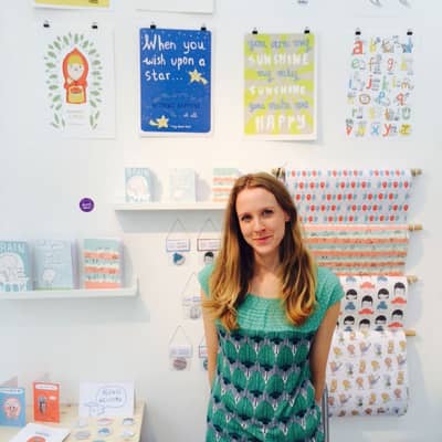 Sarah at a trade show