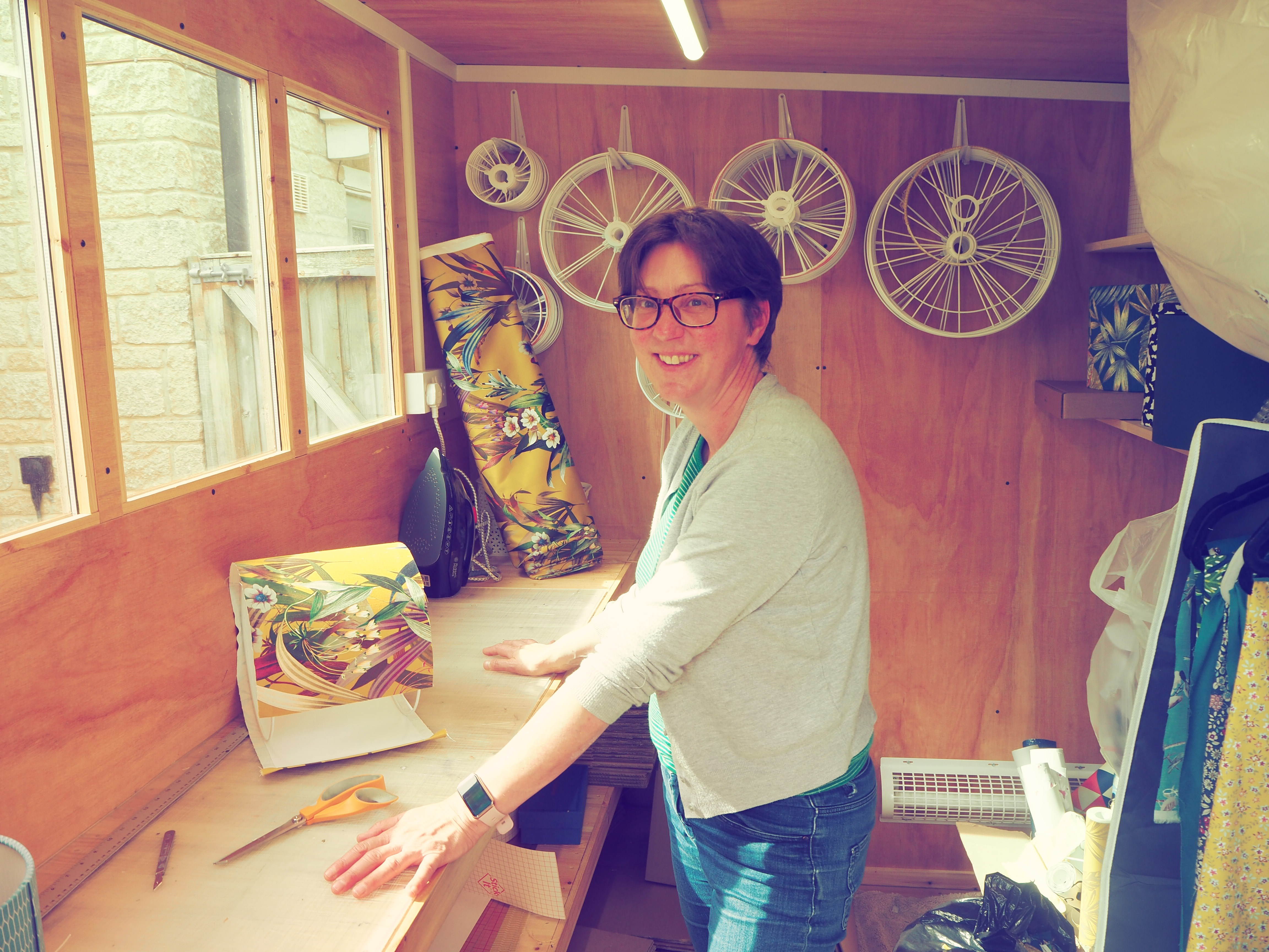 At work in my studio