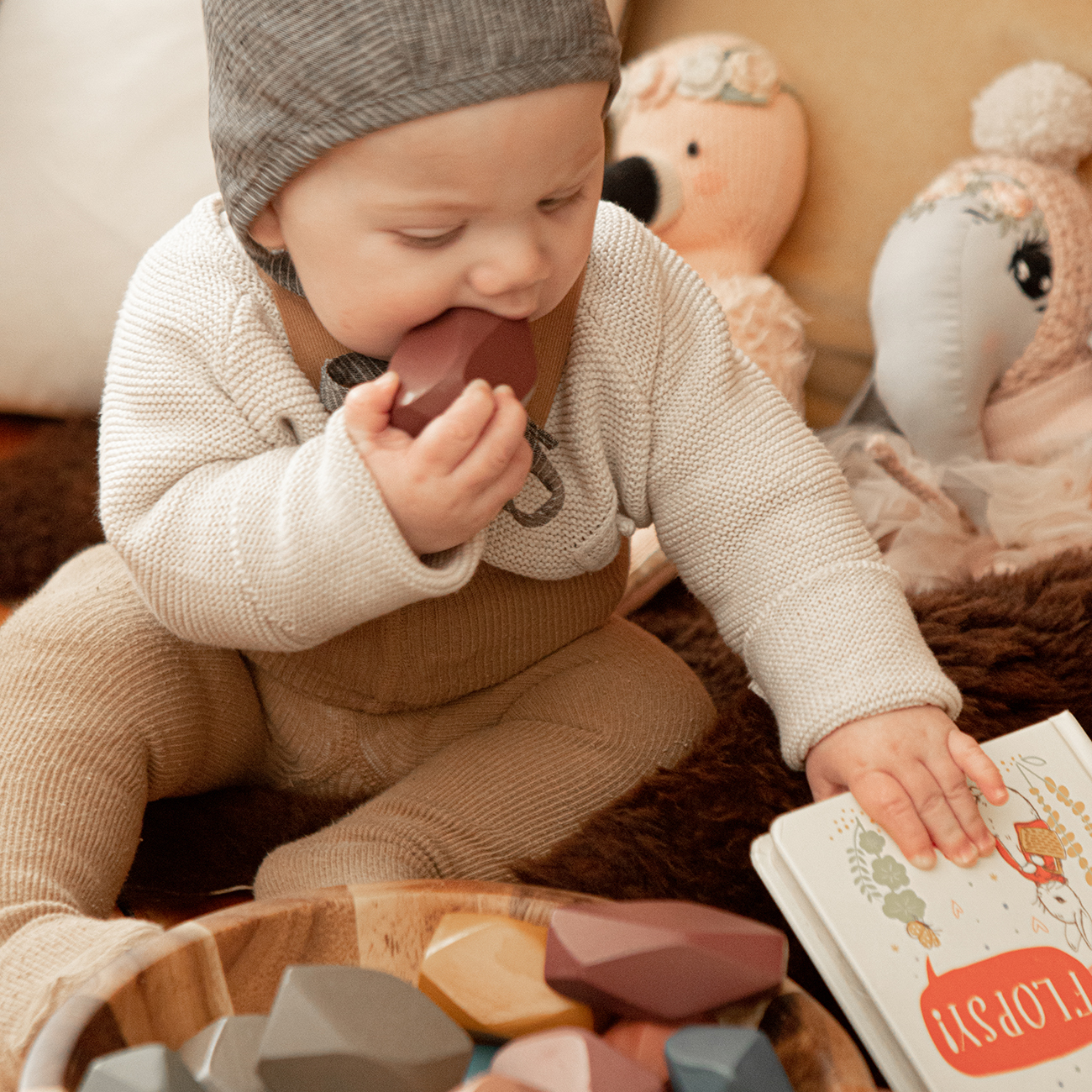 hand-painted stacking rocks 