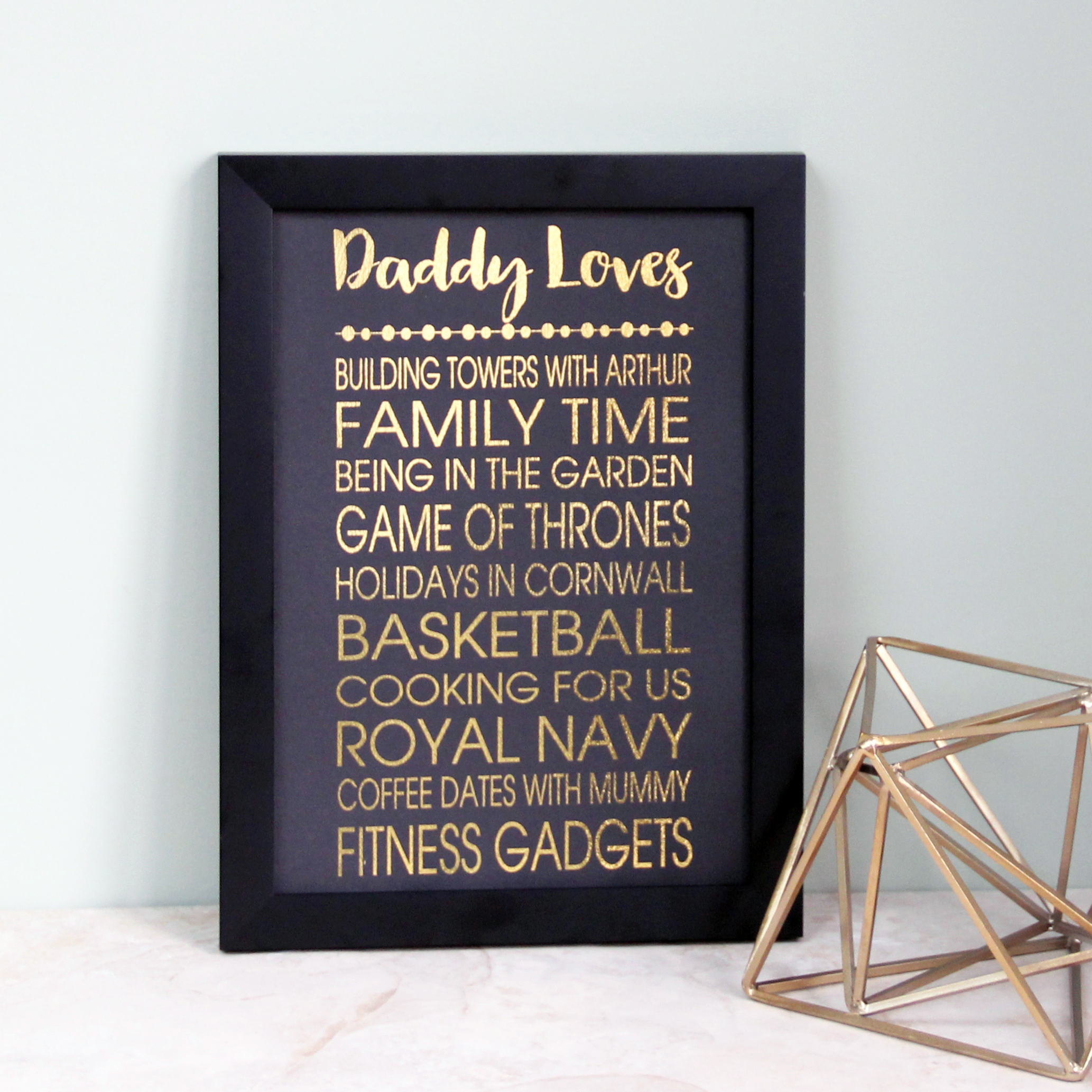 Gold Foil Quote Print