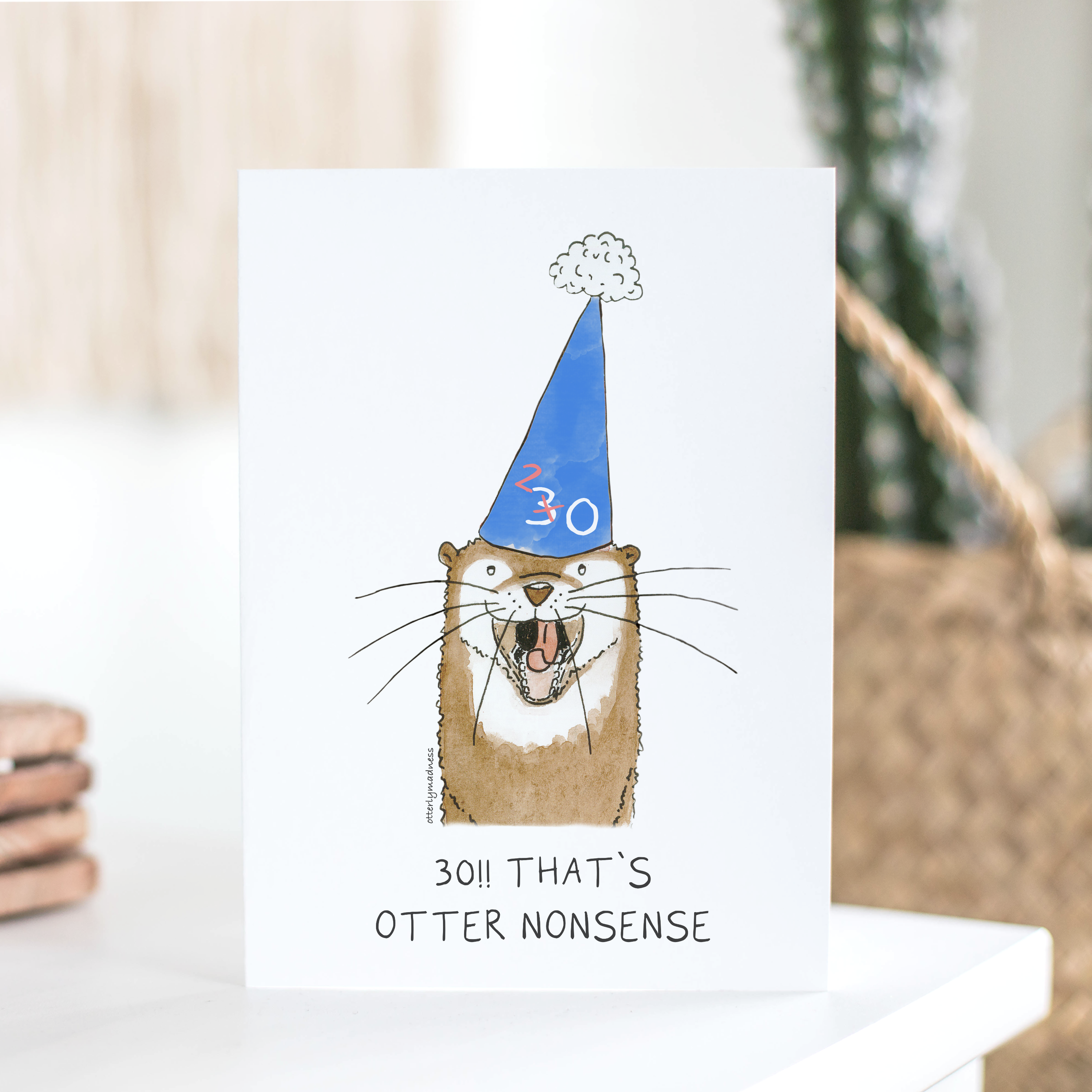 Otter Birthday Card