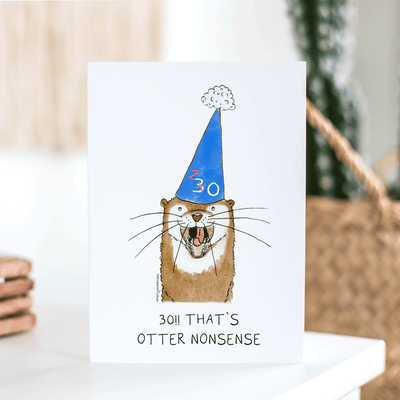 Otter Birthday Card