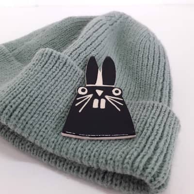 Rabbit Brooch