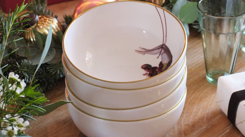 Melody Rose Trapeze Girl Cereal Bowl