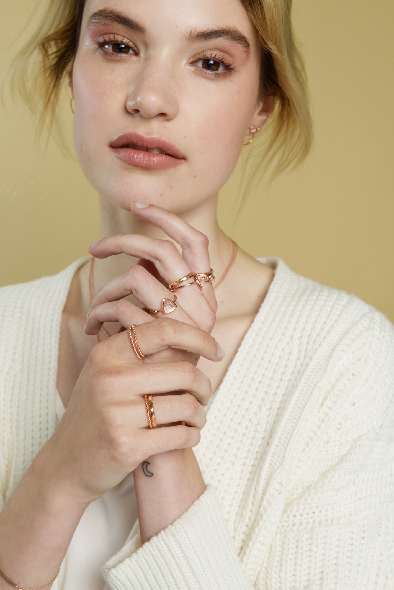 Gemstones in 18k gold vermeil