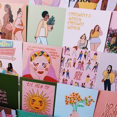 Variety of postcards