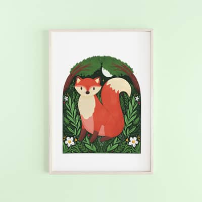 Cute cat loaf print in A3 with hand lettering