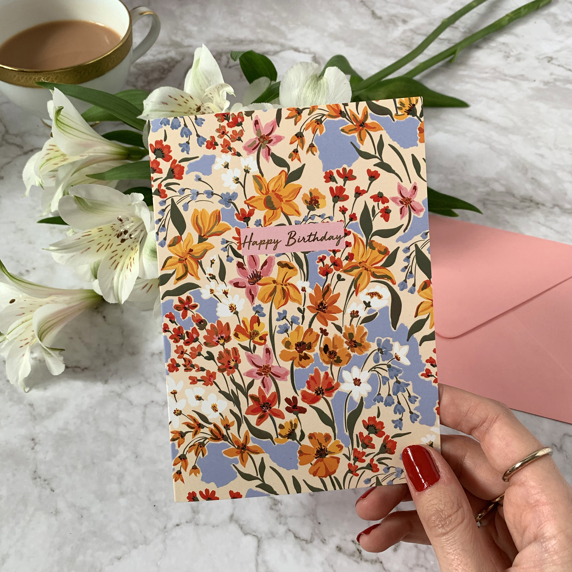 Luxury Gold Foil Floral card