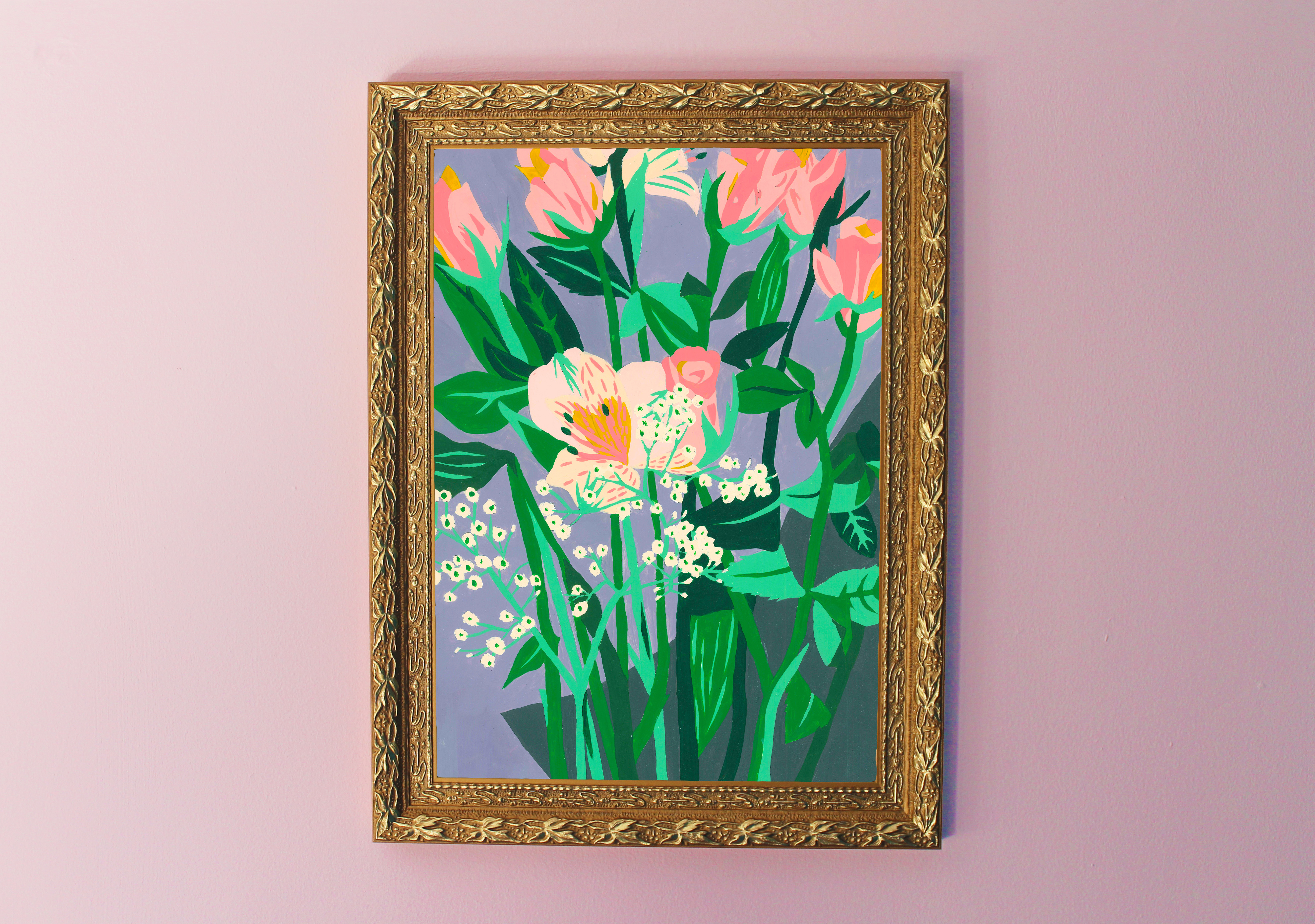 Purple Floral Art Print