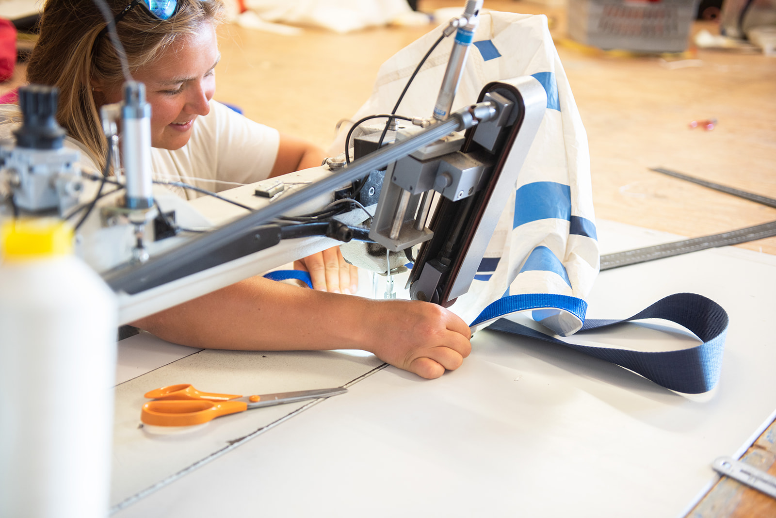Sewing Bags in the loft