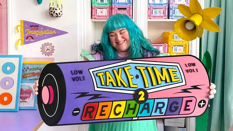 I dress colourfully, like my designs!