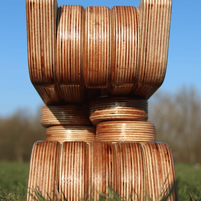 The beautiful textures of the Baltic Birch plywood on display