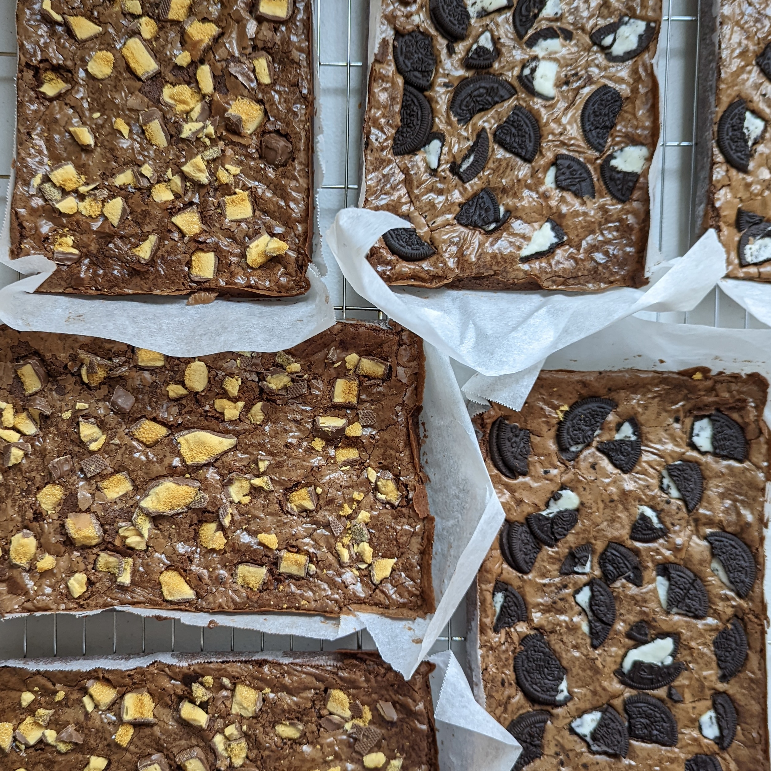 Oreo and crunchie brownie 