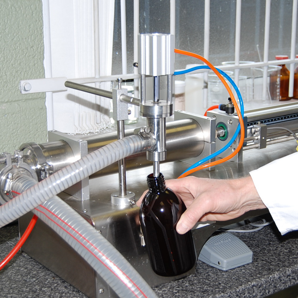 REVIVE chemist producing car cleaning products in lab