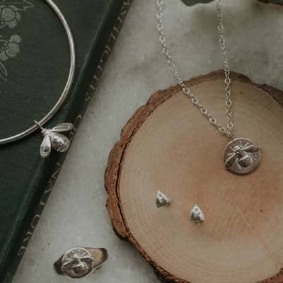 Lucy Flint Jewellery sterling silver Bee Collection