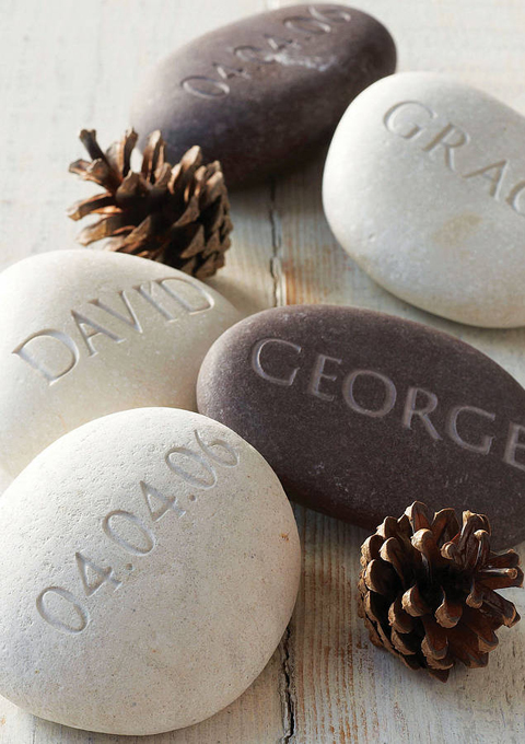 Personalised Engraved pebbles
