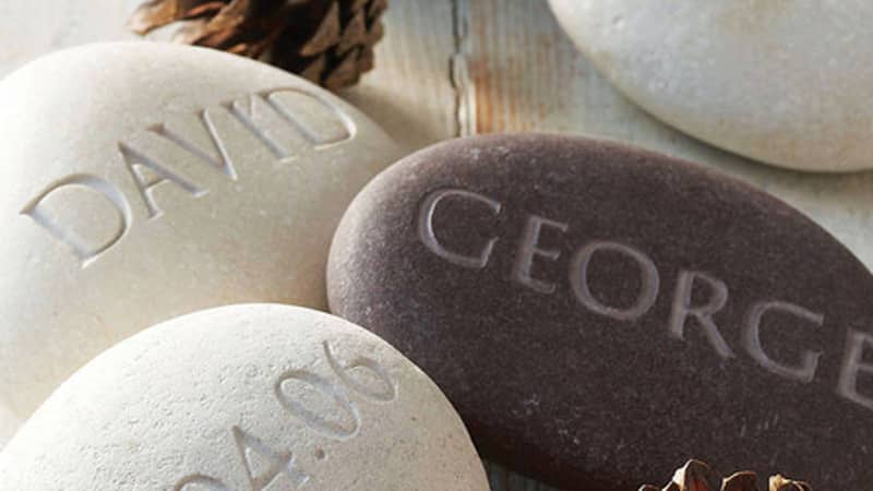 Personalised Engraved pebbles