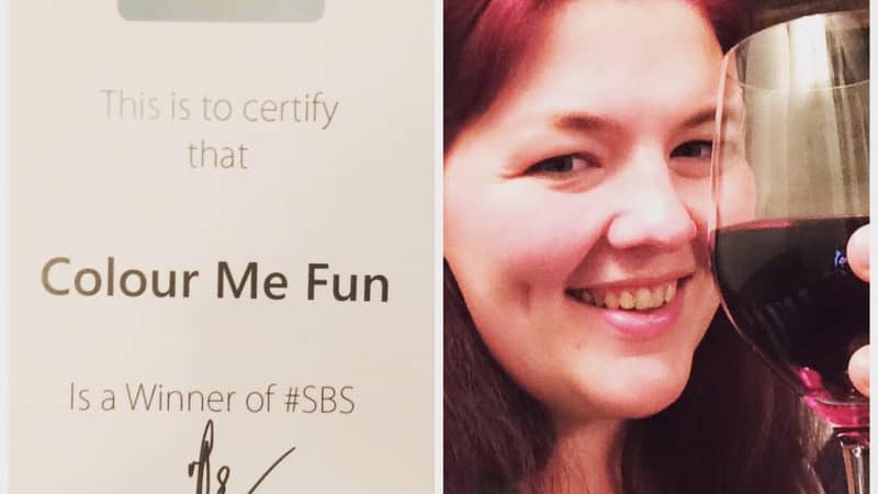 Celebrating our award given by Theo Paphitis.