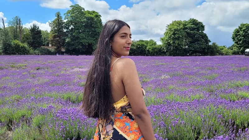 Shunayna in a Lavender field
