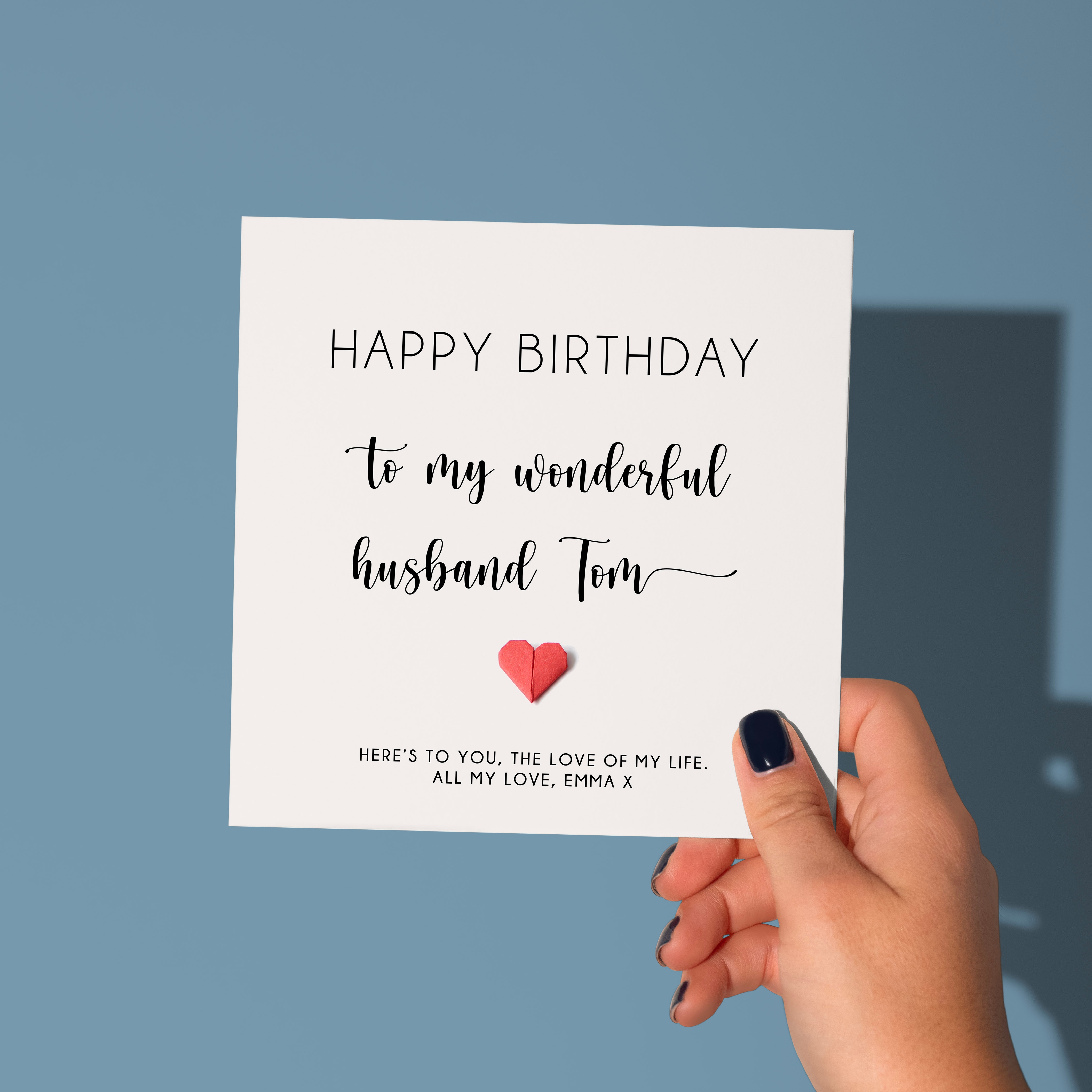 20th Wedding Anniversary Card With China Heart