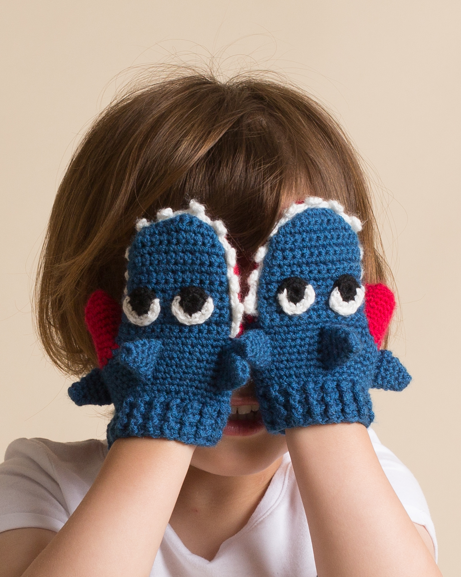 Handmade shark mitten