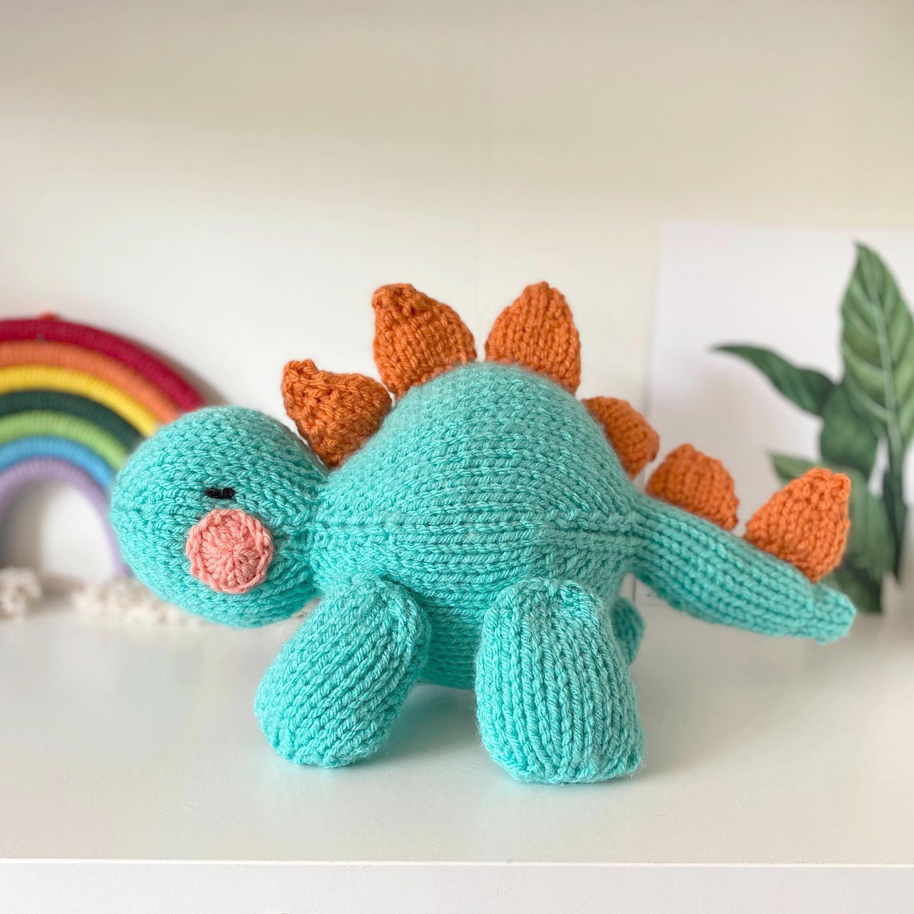 Chubby Stegosaurus Knitting Pattern