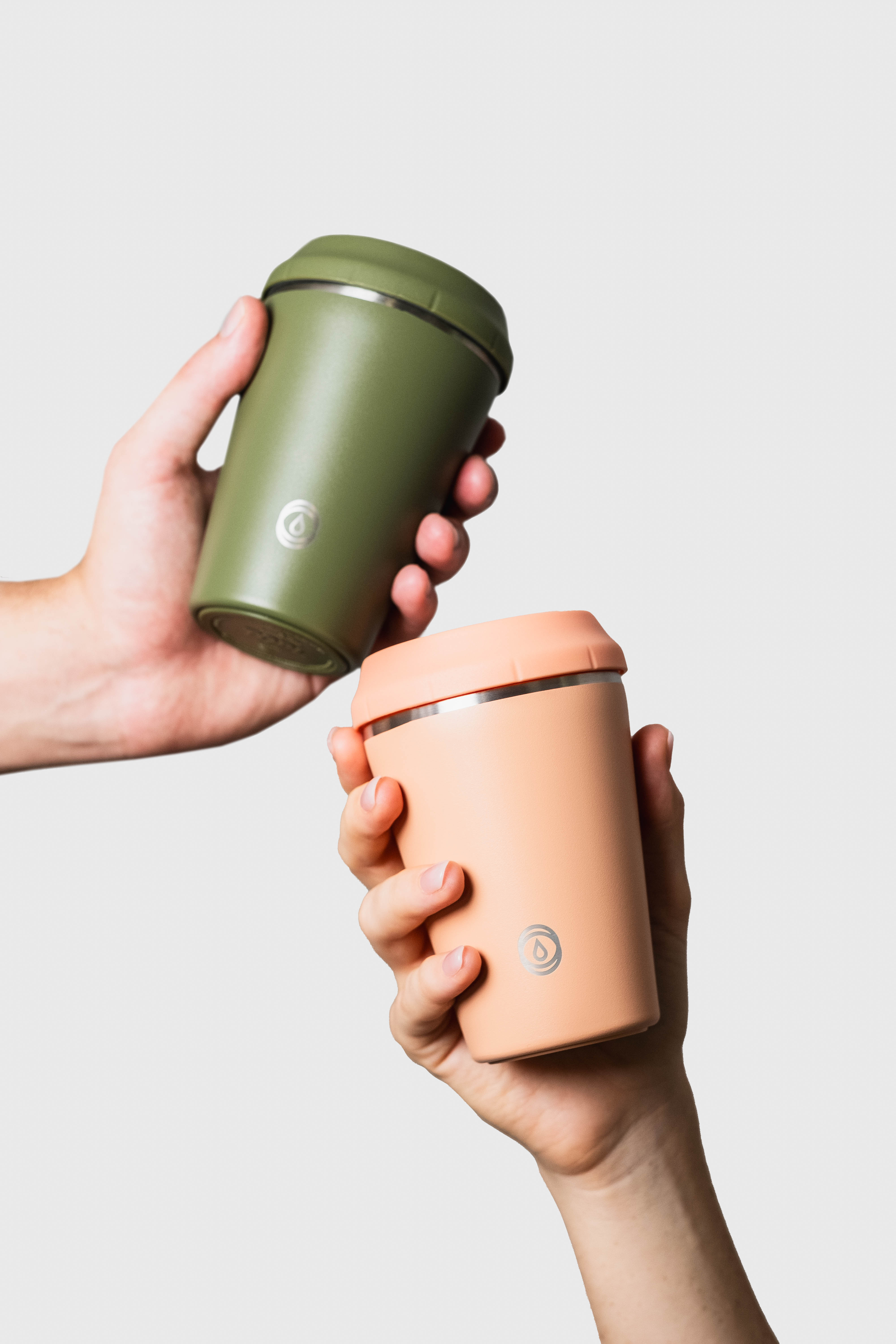 TOPL SpillSafe reusable cups come in 5 different colours and 2 sizes