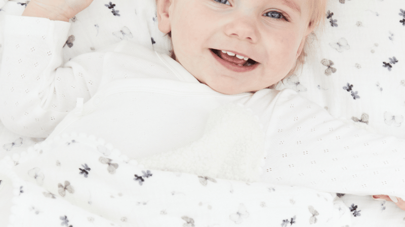 woodland sherpa baby blanket