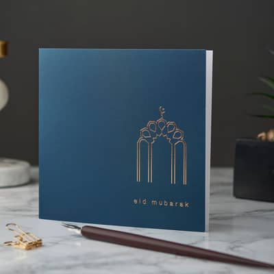 Gold Foiled Eid Cards