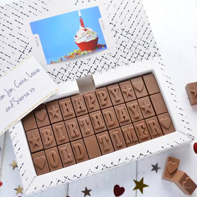 Chocolate birthday gift