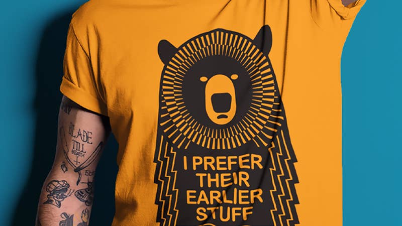 Man with Flannel shirt and restless Wears Alternative T-Shirt