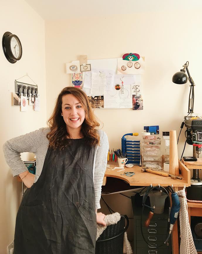 Emily in her workshop