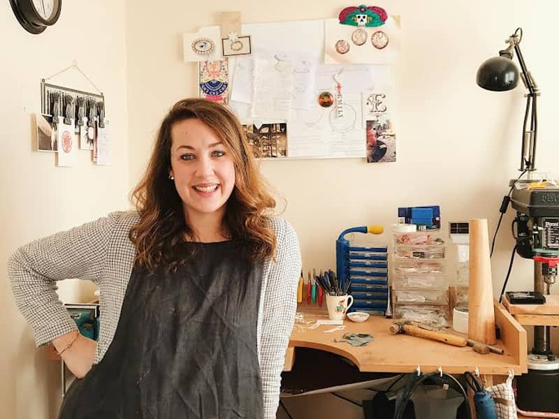 Emily in her workshop