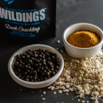 Wilding's Smoked Sea Salt & Kampot Pepper Duck Crackling