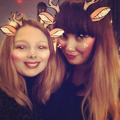 A silly festive photo of us! Merry Xmas everyone! x