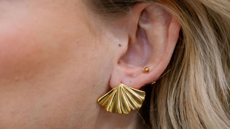 White Leaf earrings EAN202G