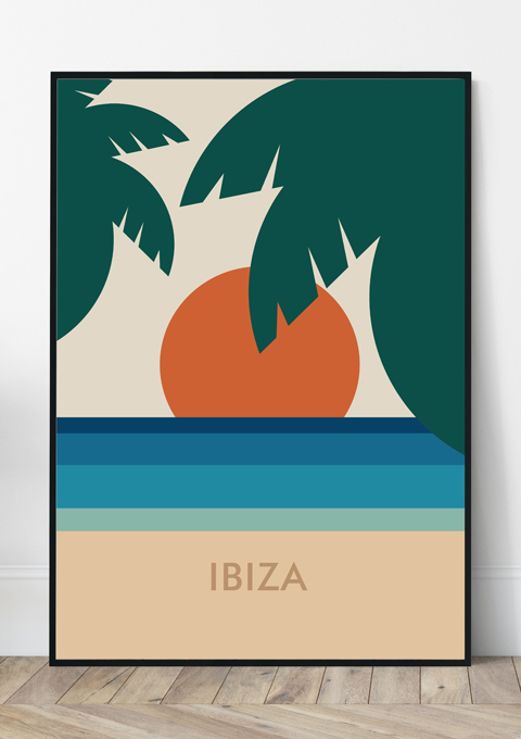 Ibiza Travel Poster Print