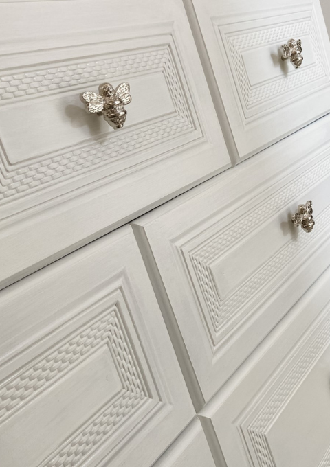 Brass bee drawer knobs