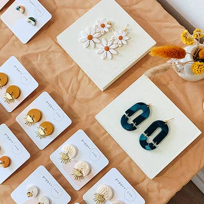 Clay Earring Display