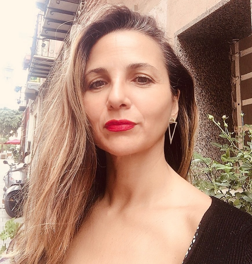 Geometric silver earrings