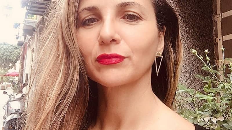 Geometric silver earrings