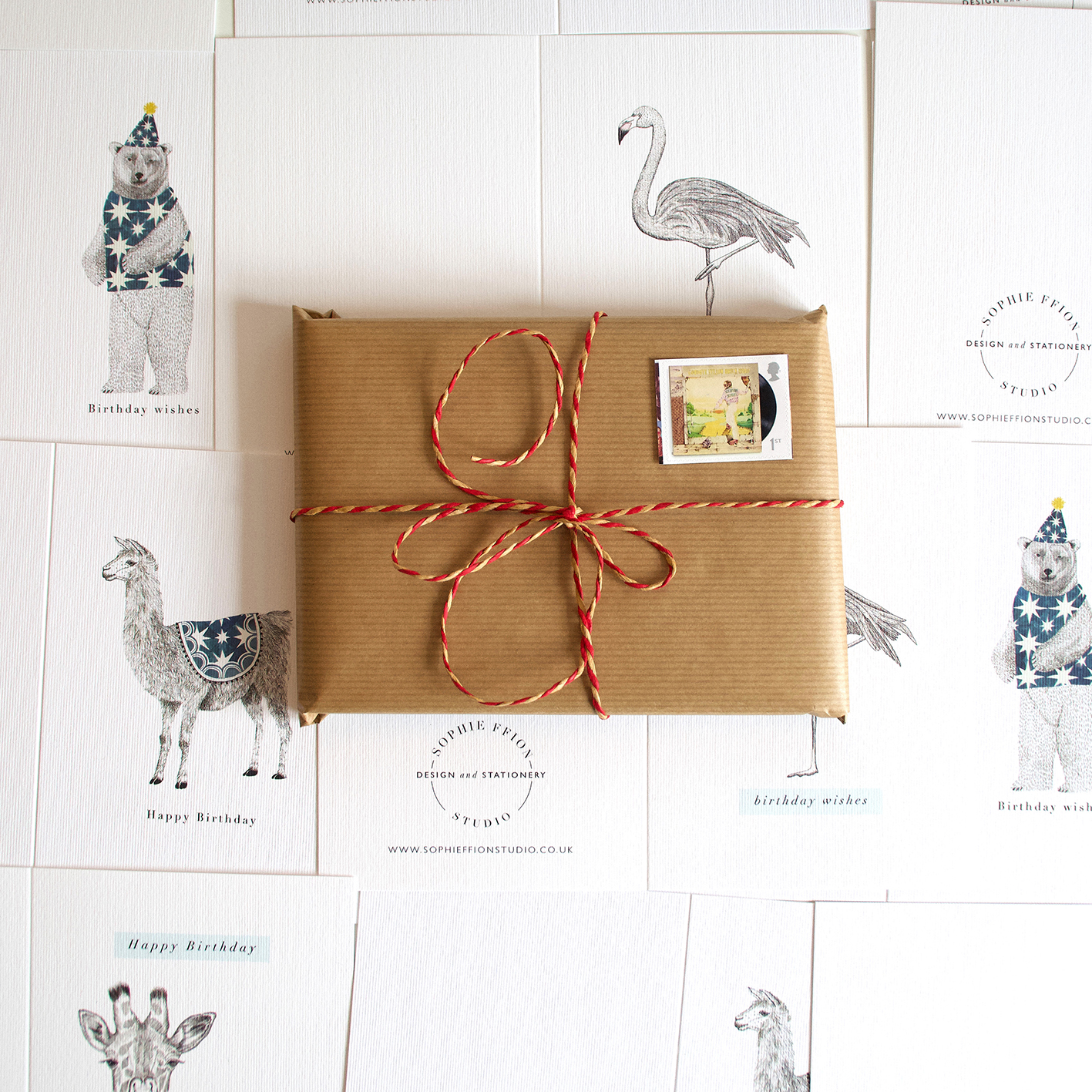 Oranges illustrated greetings card