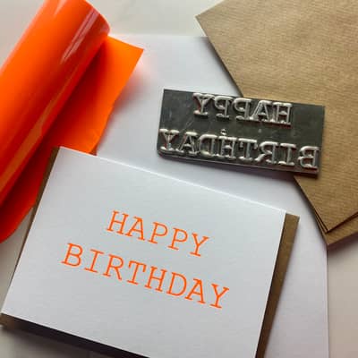 Happy birthday printing