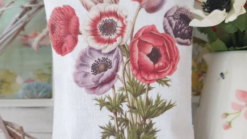 Hand Printed Summer Flower Gift Sachet